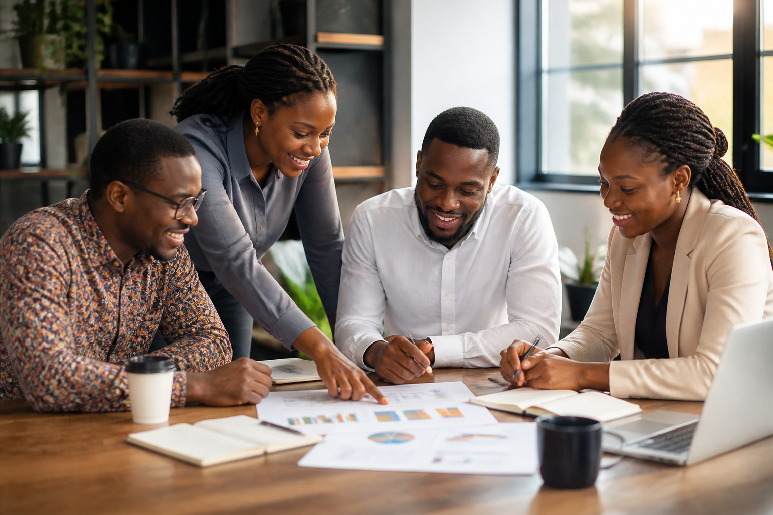 The African Market Group team collaborating