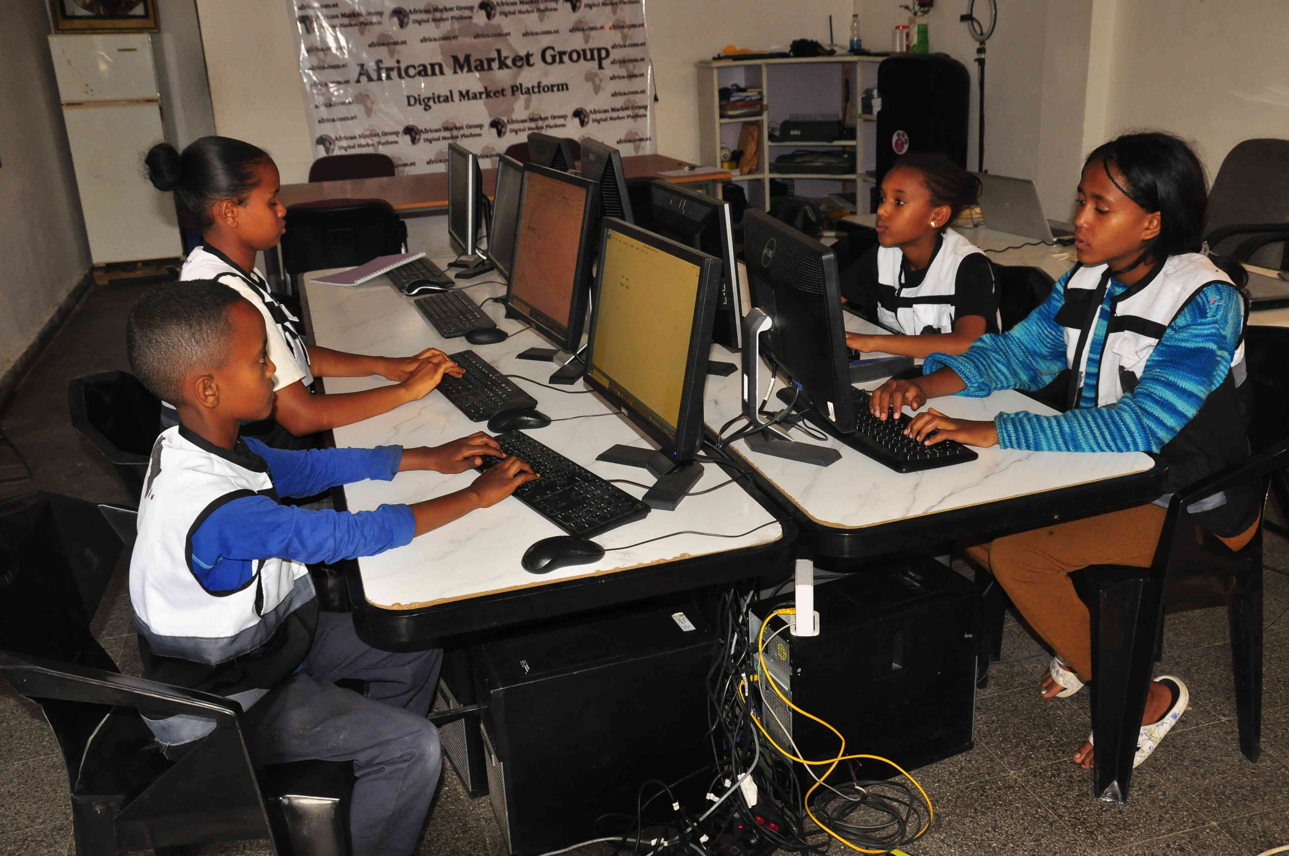 Empowered young African entrepreneurs and community members